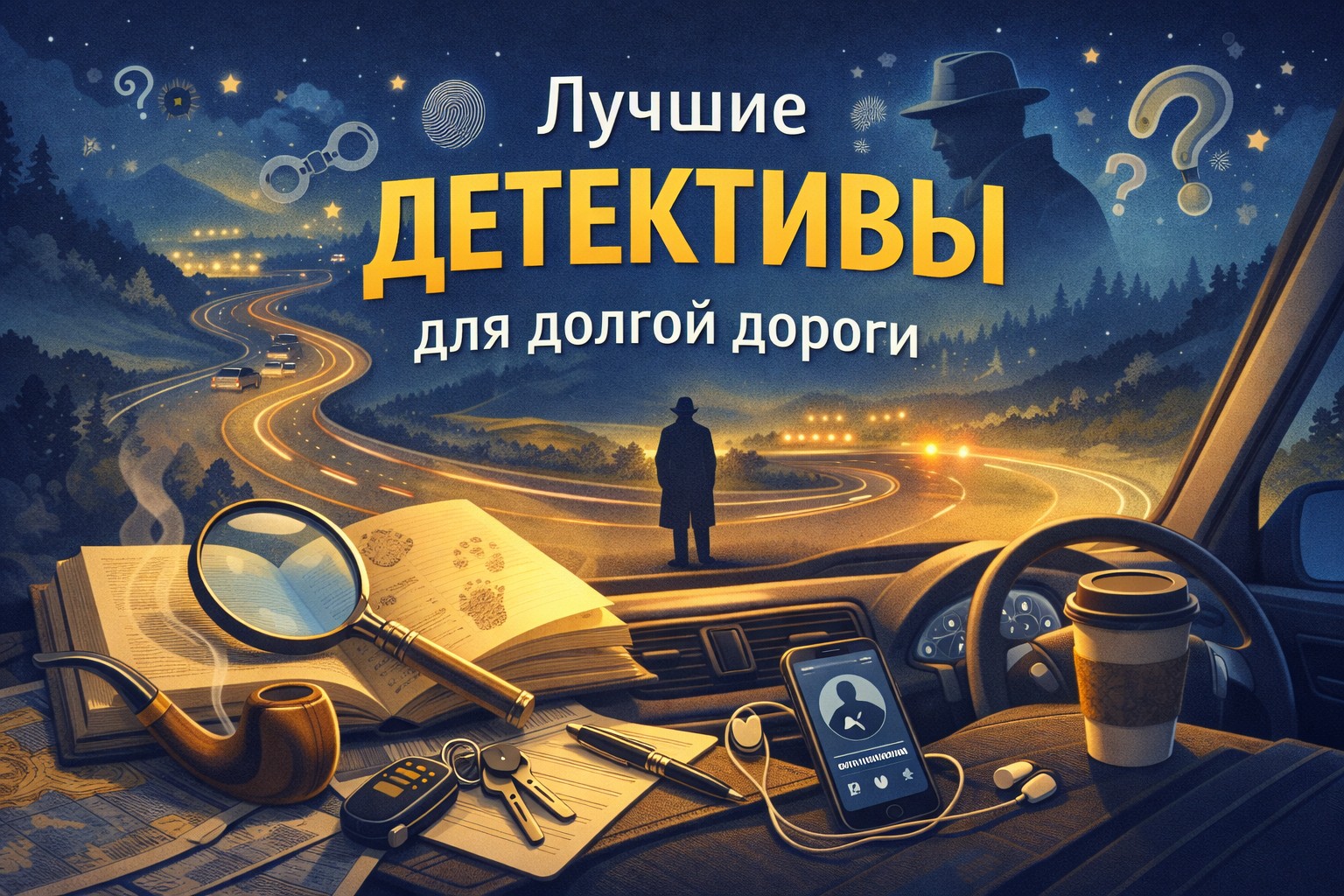 Лучшие детективы для долгой дороги